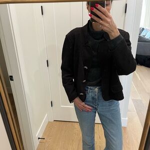 St. John Black Textured Blazer